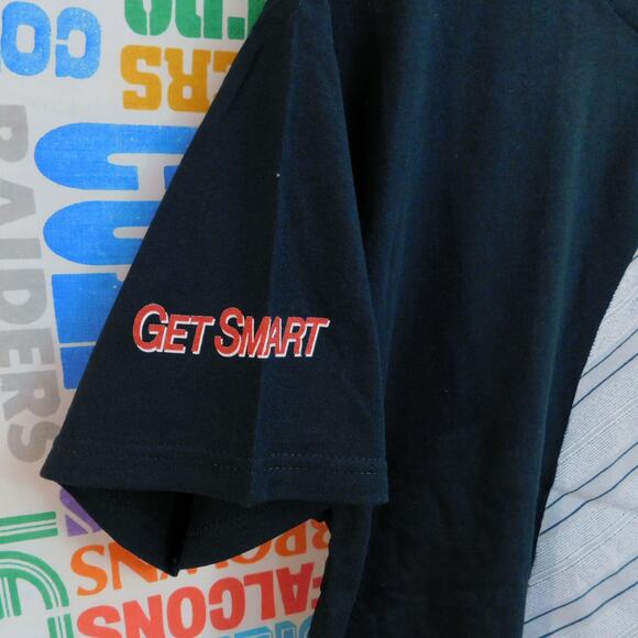Get Smart Movie Promo T Shirt Size L Steve Carrell 2008 Tie Graphic Bud Logo - Picture 4 of 6